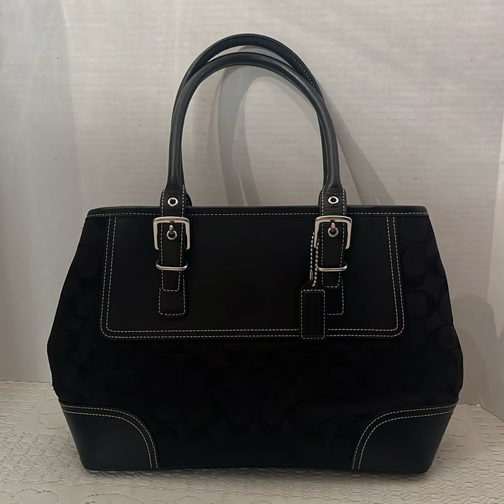 Coach signature carryall EUC